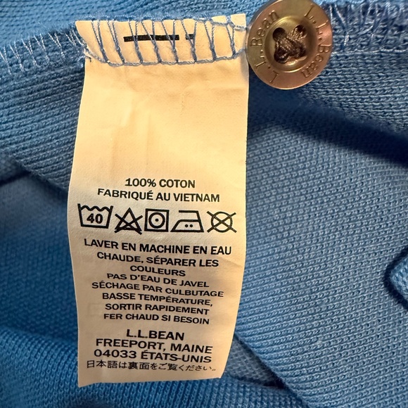 L.L.Bean Men's Premium Double L® Polo, Hemmed Short-Sleeve with Pocket Sz M Reg - Picture 9 of 9